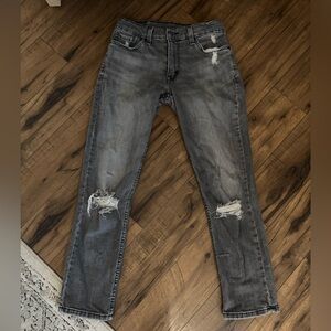 511 Levi's Men's Gray distressed Jeans